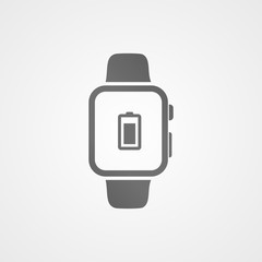 Smart watch with application icon on screen.