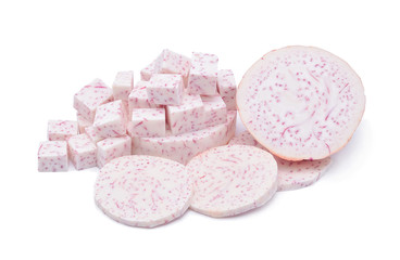 taro isolated on white background