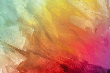 Textured rainbow painted background