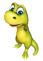 Fototapeta premium cute funny Dinosaur cartoon character