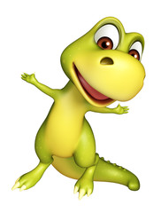 Fototapeta premium cute funny Dinosaur cartoon character