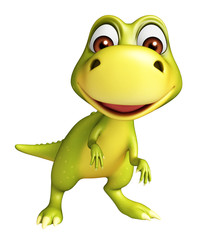 cute funny Dinosaur cartoon character