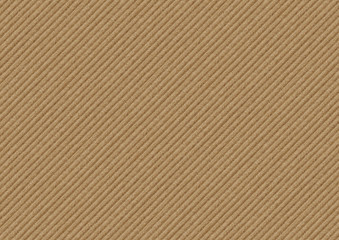 Fototapeta premium Beige cardboard background with diagonal strips, paper texture for design.