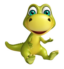 Fototapeta premium cute funny Dinosaur cartoon character