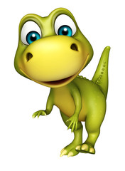 cute funny Dinosaur cartoon character