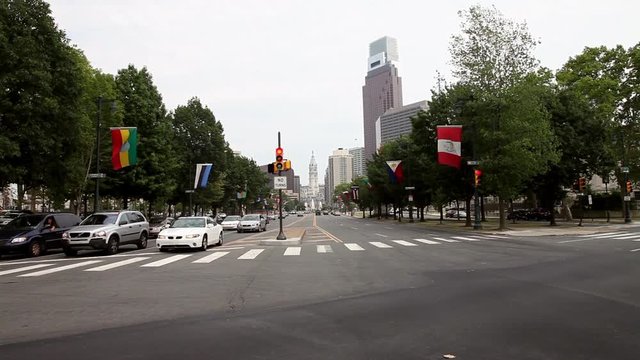 Skyline a Philadelphia, Pennsylvania, USA