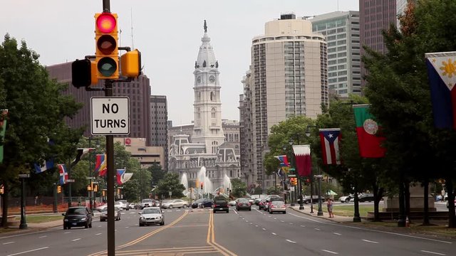 Skyline a Philadelphia, Pennsylvania, USA
