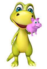 cute Dinosaur cartoon character Dinosaur cartoon character with