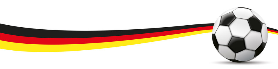 Football German Flag Long Header