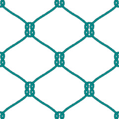 Seamless nautical rope knot pattern