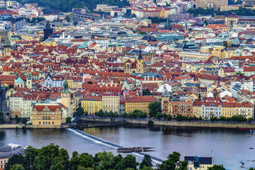 Fototapeta na wymiar Red roofes of Prague