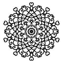 Mandala. Template Circular Ornament