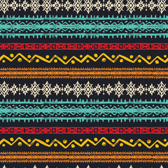 Tribal art ethnic boho seamless pattern 