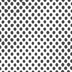 Pattern with black painted dots.Hand painted background