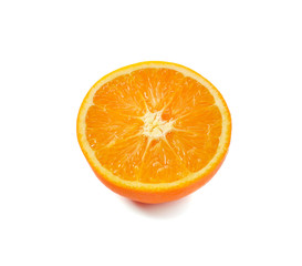 Orange fruit isolated on white background