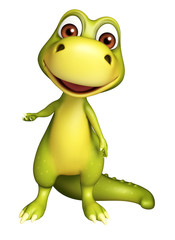 cute funny Dinosaur cartoon character