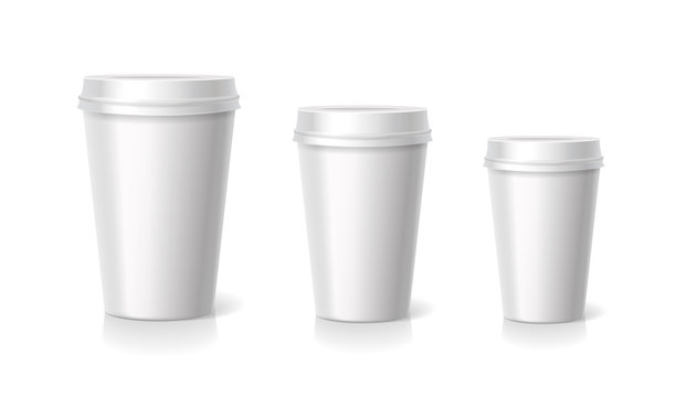 Vector Takeaway coffee cup set