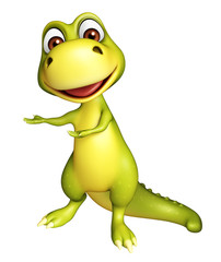 Fototapeta premium cute funny Dinosaur cartoon character