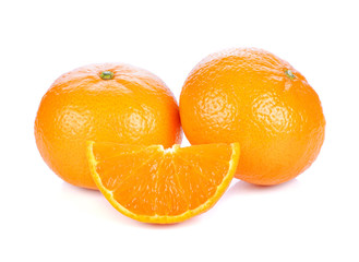 Orange fruit isolated on white background