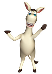 cute  Donkey funny cartoon character