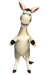 cute  Donkey funny cartoon character