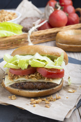 Burger in Bagel