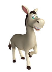 cute  Donkey funny cartoon character