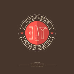 Vector illustration of House repair