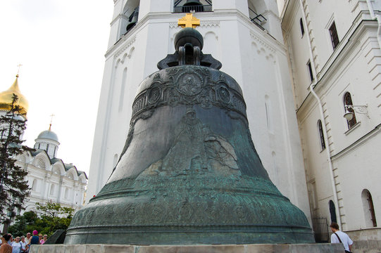 Царь колокол, территория Московского  Кремля. Россия. The Tsar bell, Moscow Kremlin's territory. Russia. 