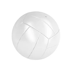 Cercles muraux Sports de balle White volleyball ball