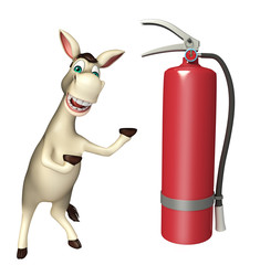 Donkey cartoon character  Donkey cartoon character with extingui