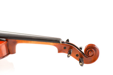 Obraz na płótnie Canvas Detail of violin neck