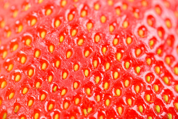 Fresh Red Strawberry Texture Abstract