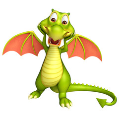 cute Dragon funny cartoon character