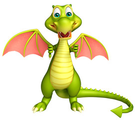 cute Dragon funny cartoon character