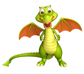 cute Dragon funny cartoon character