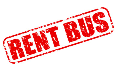 RENT BUS red stamp text