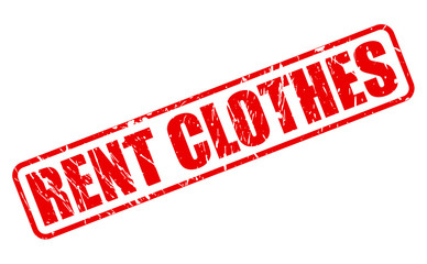 RENT CLOTHES red stamp text
