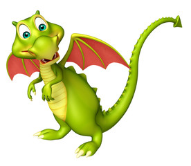 cute Dragon funny cartoon character
