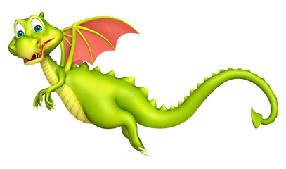 cute Dragon funny cartoon character