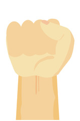 Human hand Up Vector Illustration Design element isolated on white