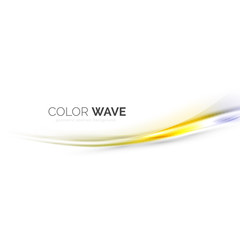Obraz premium Elegant light smooth wave