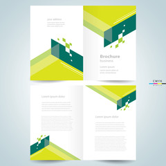 Business brochure design template vectorgeometric abstract