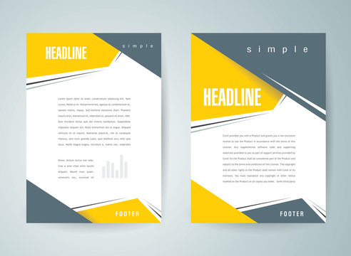 brochure design template vector flyer action abstract