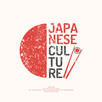 Japanese culture. The symbol of Japan - chopsticks