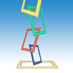 color photo frames abstract background.