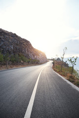 highway beside the sea