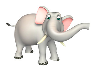cute  Elephant funny cartoon character