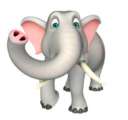 cute  Elephant funny cartoon character