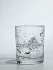 ice cubes in the water